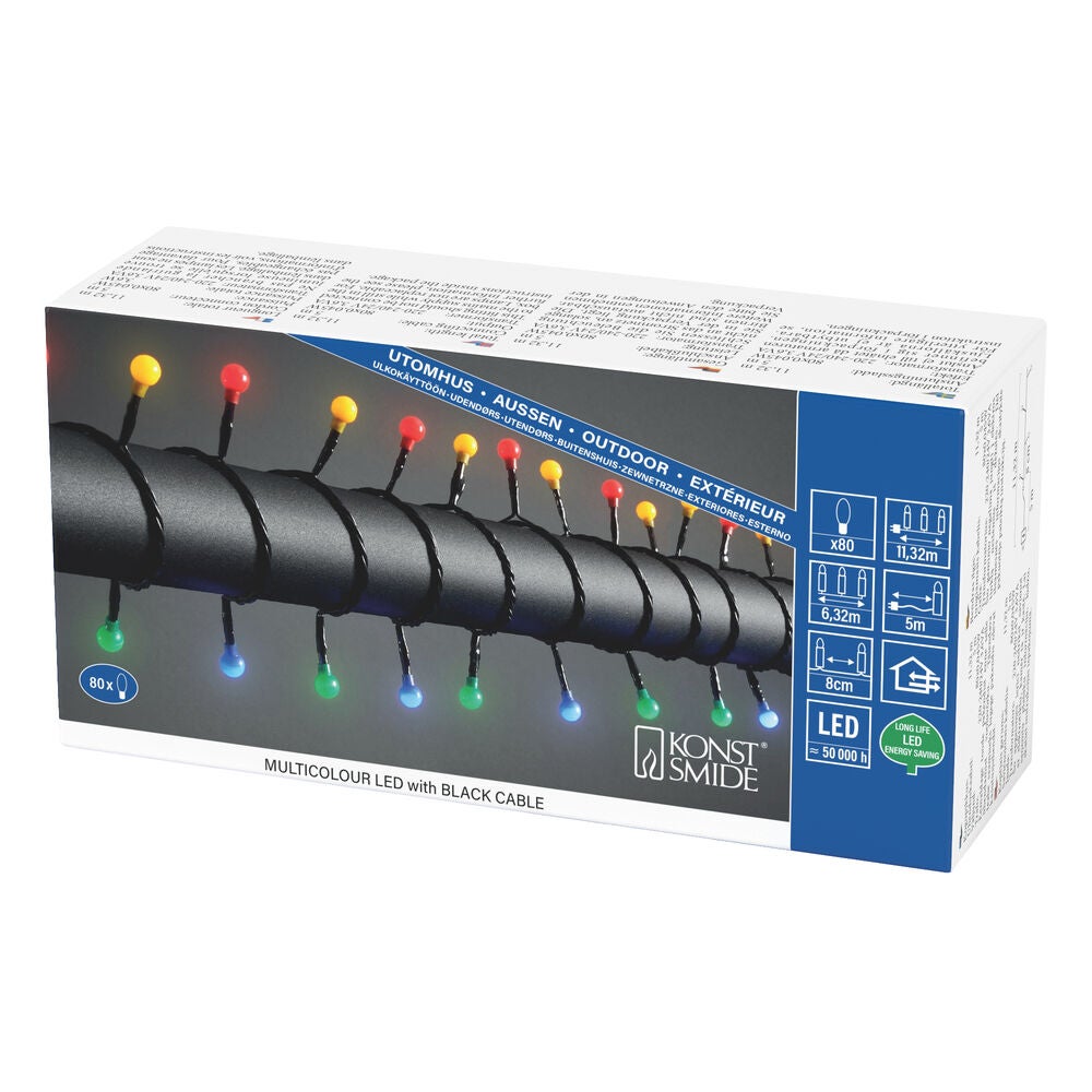Lightset 80 multicl cherry LED