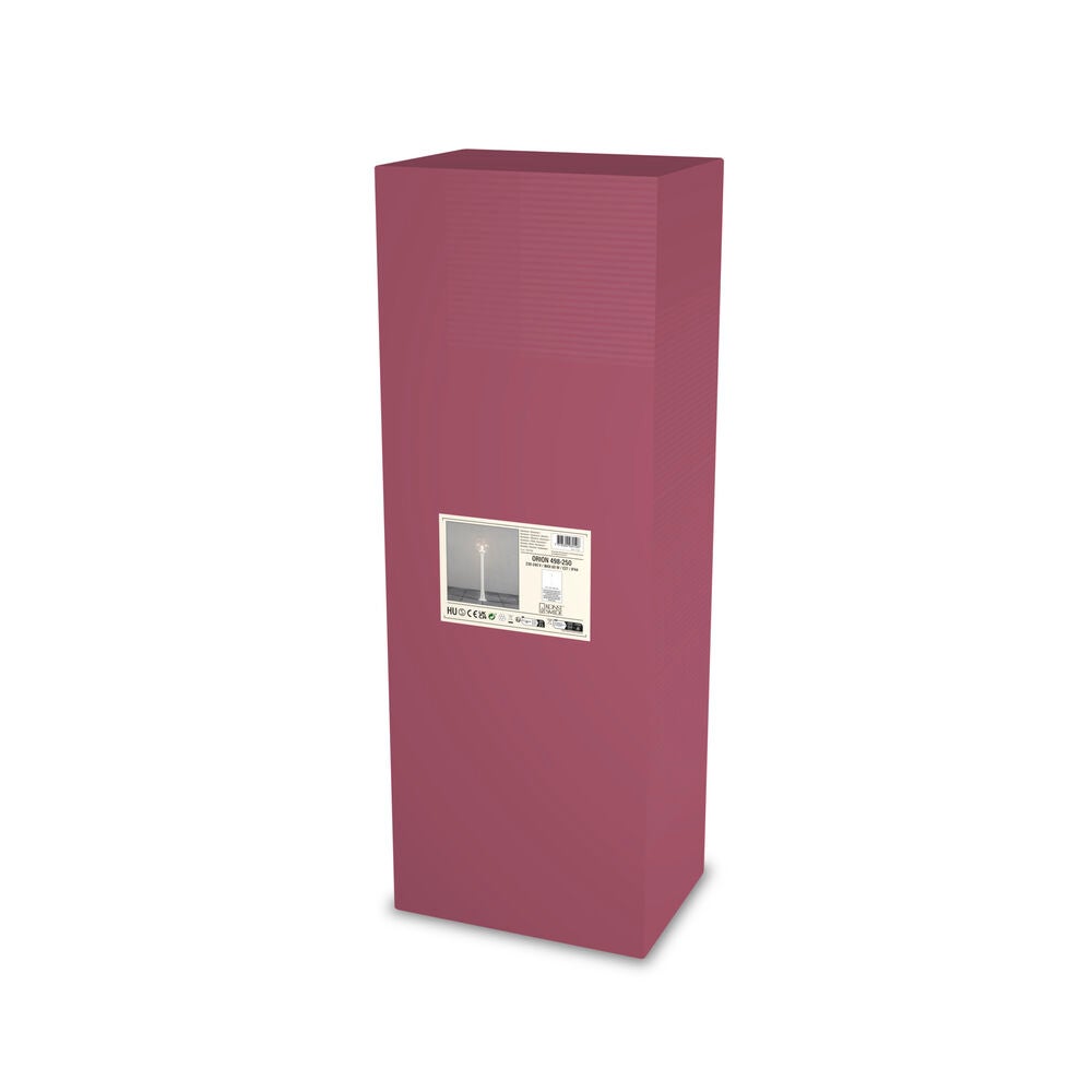 Orion Short Pole, White glass