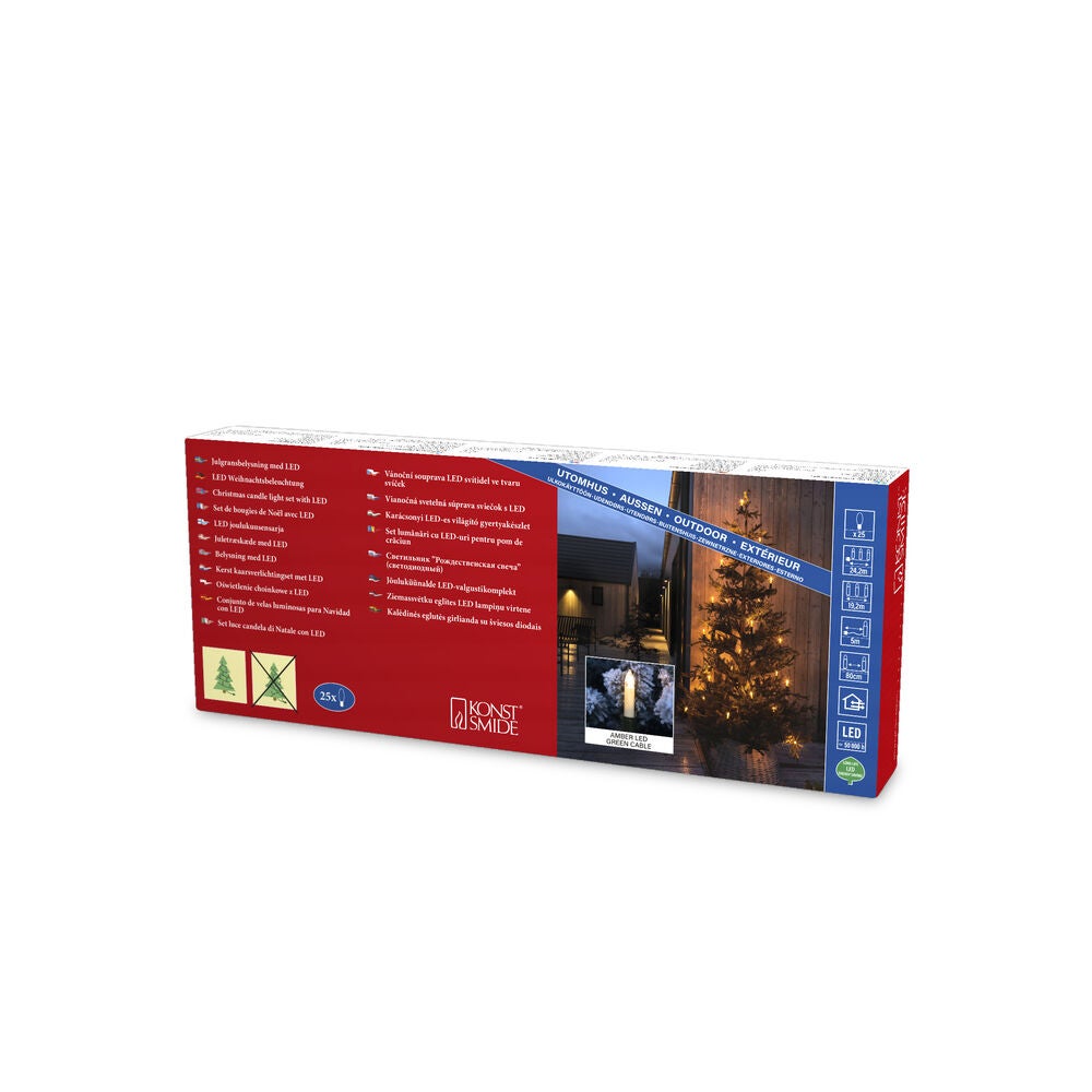 Julgransbelysning 16 LED ute