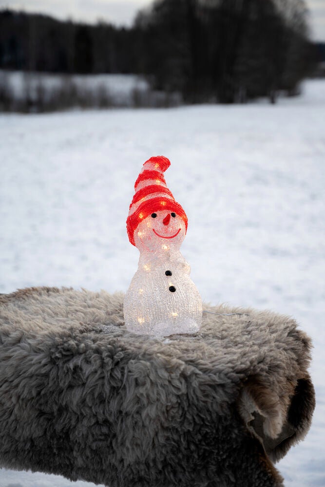 Snögubbe akryl 32cm 32 Led