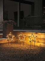 3xBlack met.star grd.stick LED