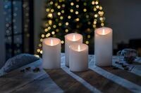 Vaxljus 10,2x15,2cm LED vit