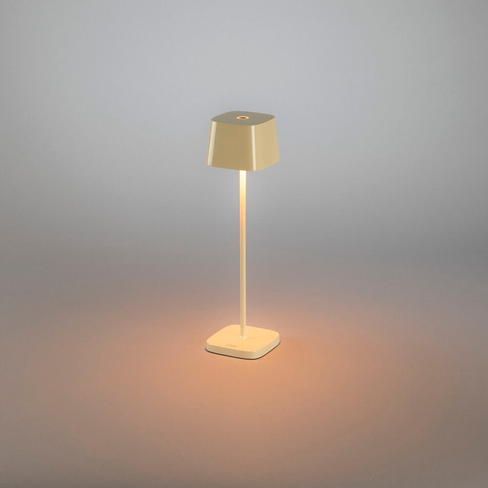 Capri mini bordsl gräddvit USB