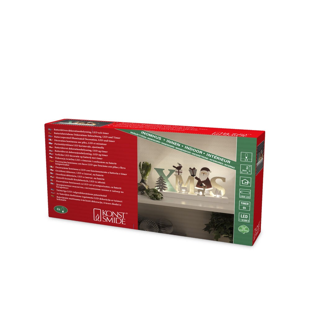 LED Holzsilhouette Christmas