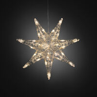 Stjärna akryl vvita LED
