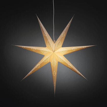Paper star 7 points 90cm