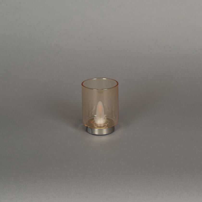 Rechargeable Glass Candle. LED