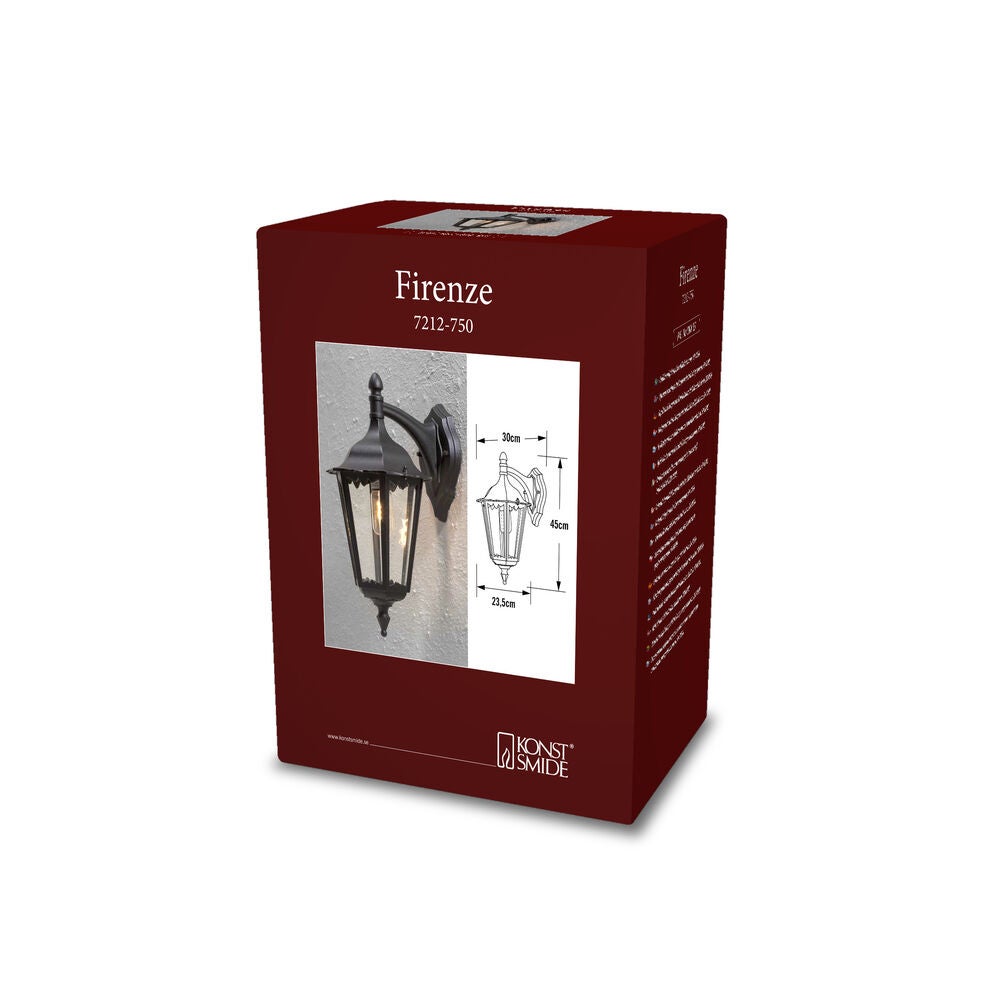 Firenze Down Light Matt Black