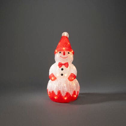 Acrylic Snowman 37cm 40 LED