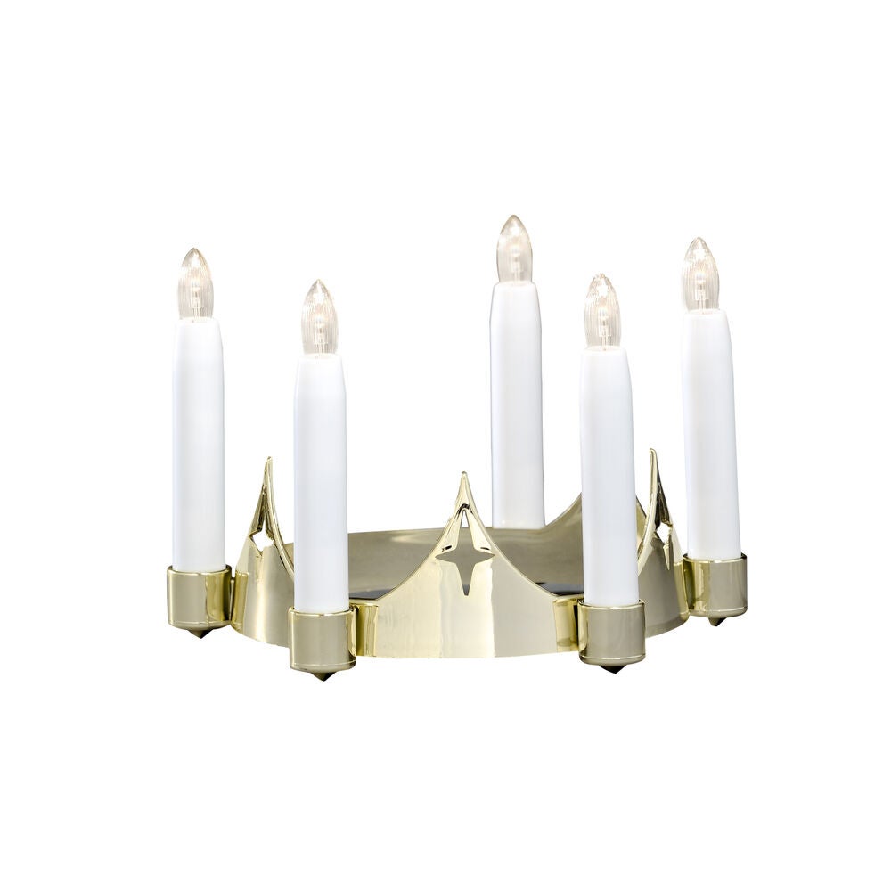 Gold Colour Lucia Crown