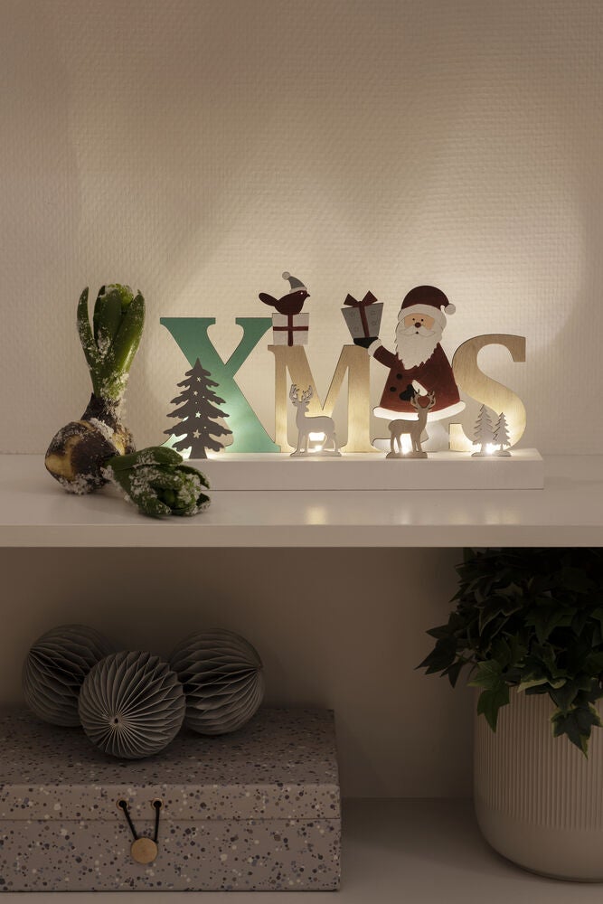 LED Holzsilhouette Christmas