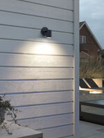 Modena vägglykta ned svart LED