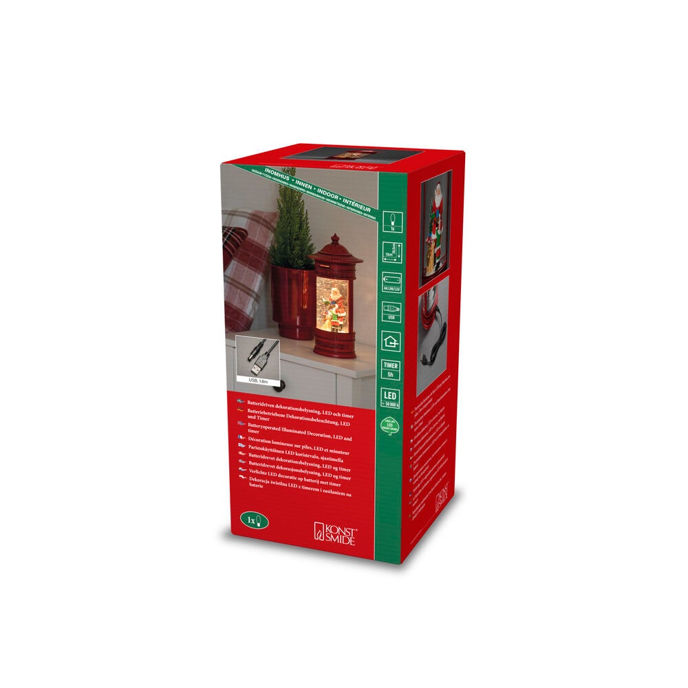 Vattenfylld lykta brevlåda