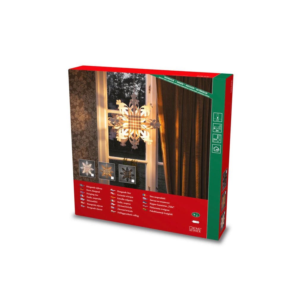 Papierstern, weiss, 50cm, 8P