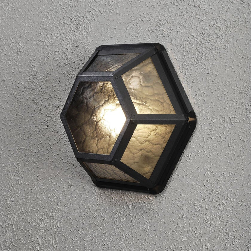 Castor wall lamp black