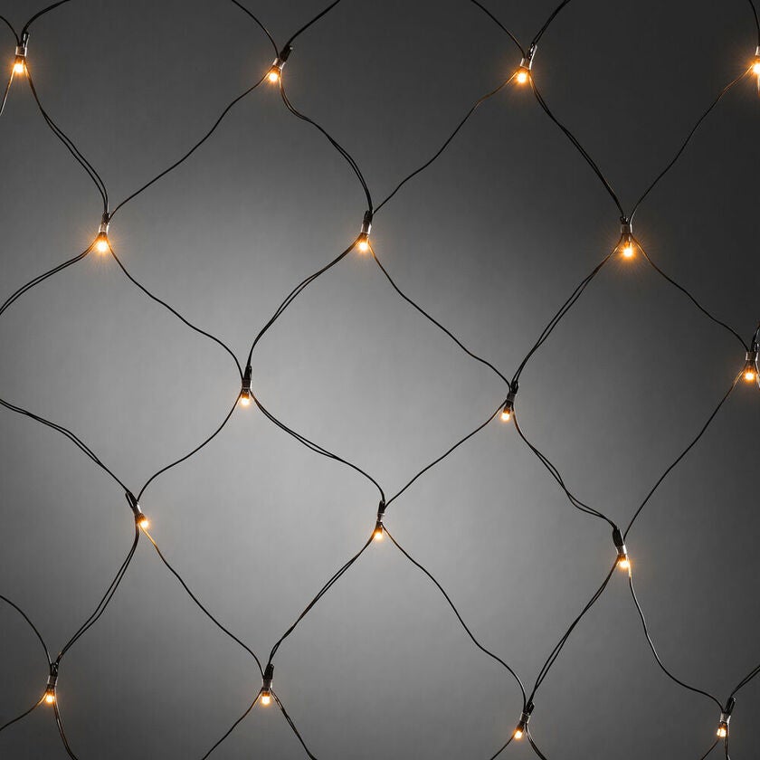 80 LED Net Light Amb Timer B/O