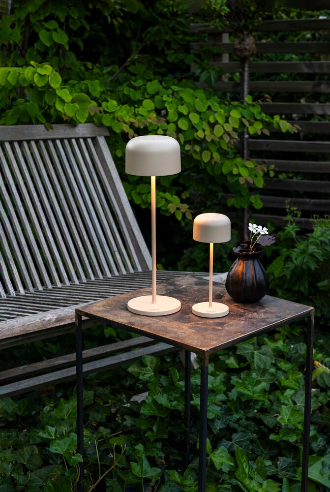 Lille bordslampa USB Svart