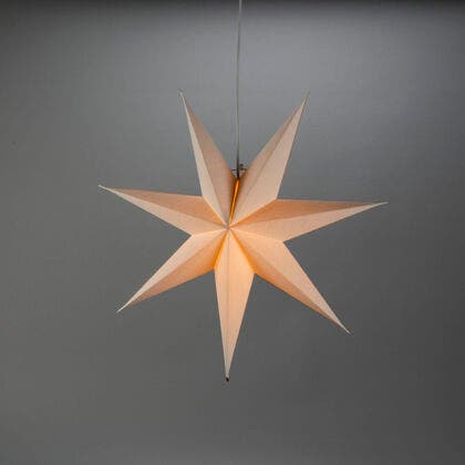 Weihnachtsstern in Leinenoptik