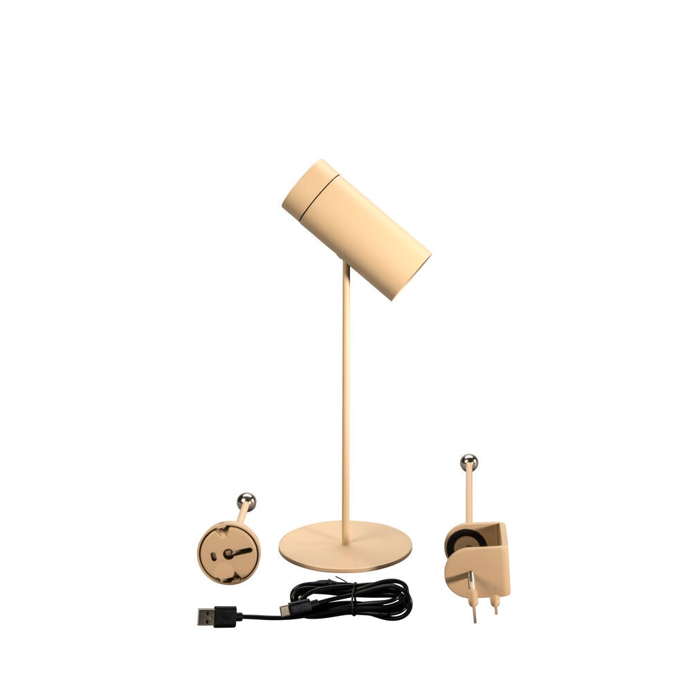 Multi bordslampa Sand USB