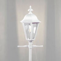 Pallas lykta E27 vit ex stolpe