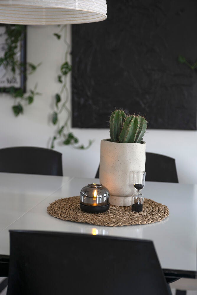 Ljus med glasdekoration LED