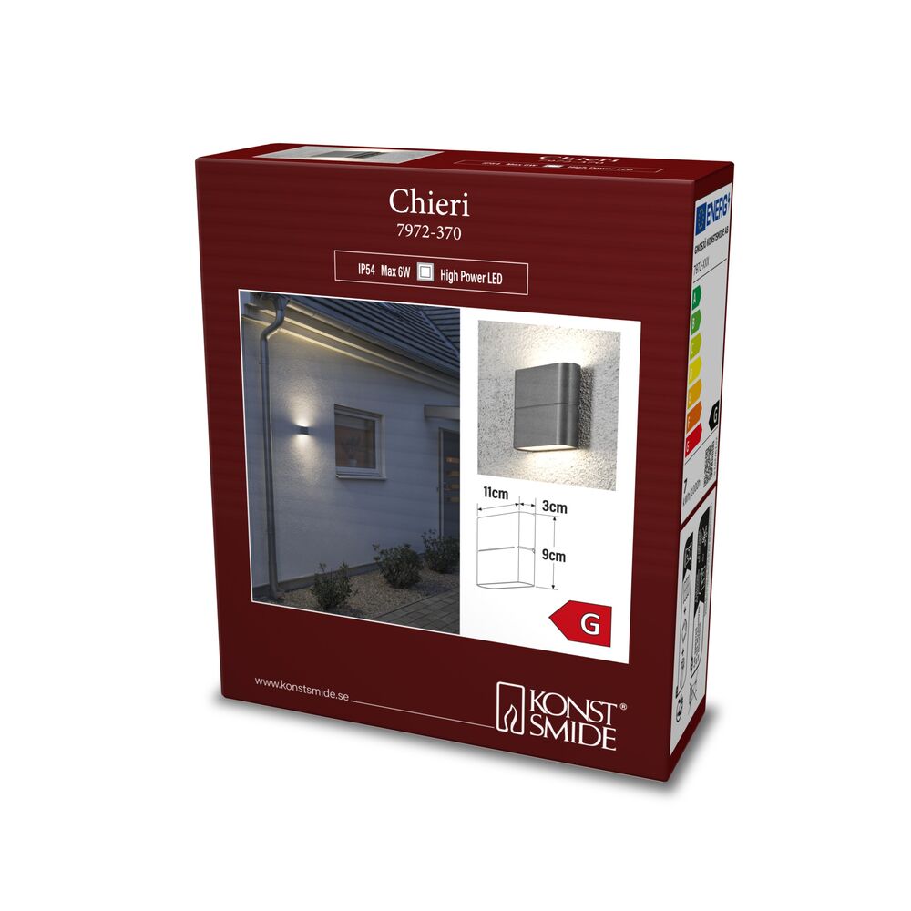 Chieri Wall Lamp Dark Grey LED