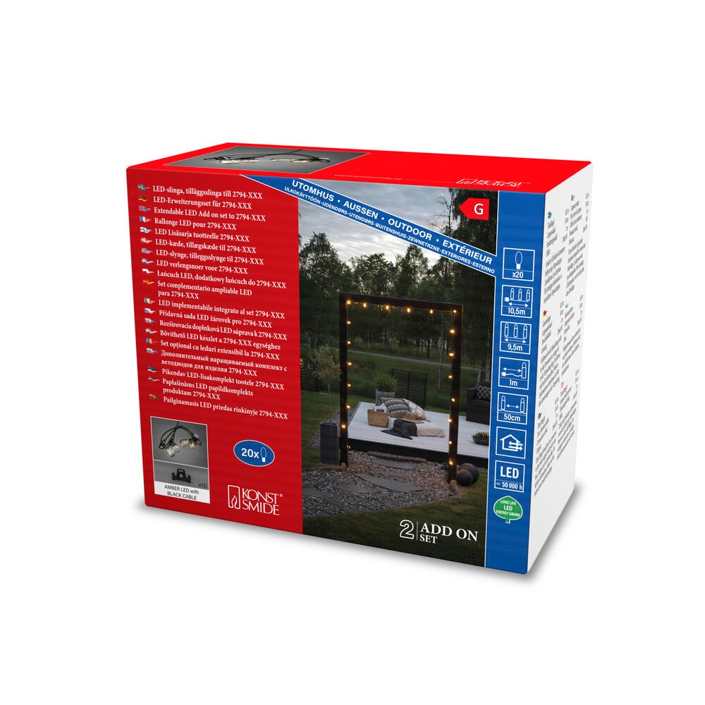 Add-on set, 20 clear bulbs LED