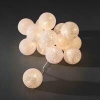 Light set, cotton balls, LED