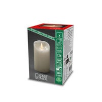 Vaxljus 7,5x12,7 cm LED vitt