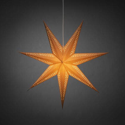 7 Point Paper Star 78cm Brown