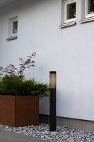 Pistoia trädgårdsstolpe Svart