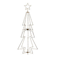 Metallgran mässing 145 LED