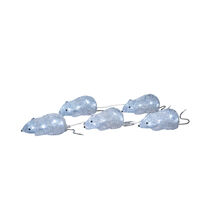 LED Acryl Maeuse, 5er-Set