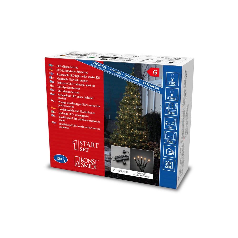 Slinga 100 amberfärg LED