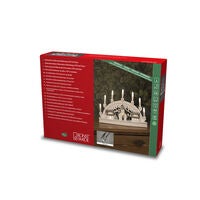 B/O Siluett Hus trä 10 LED