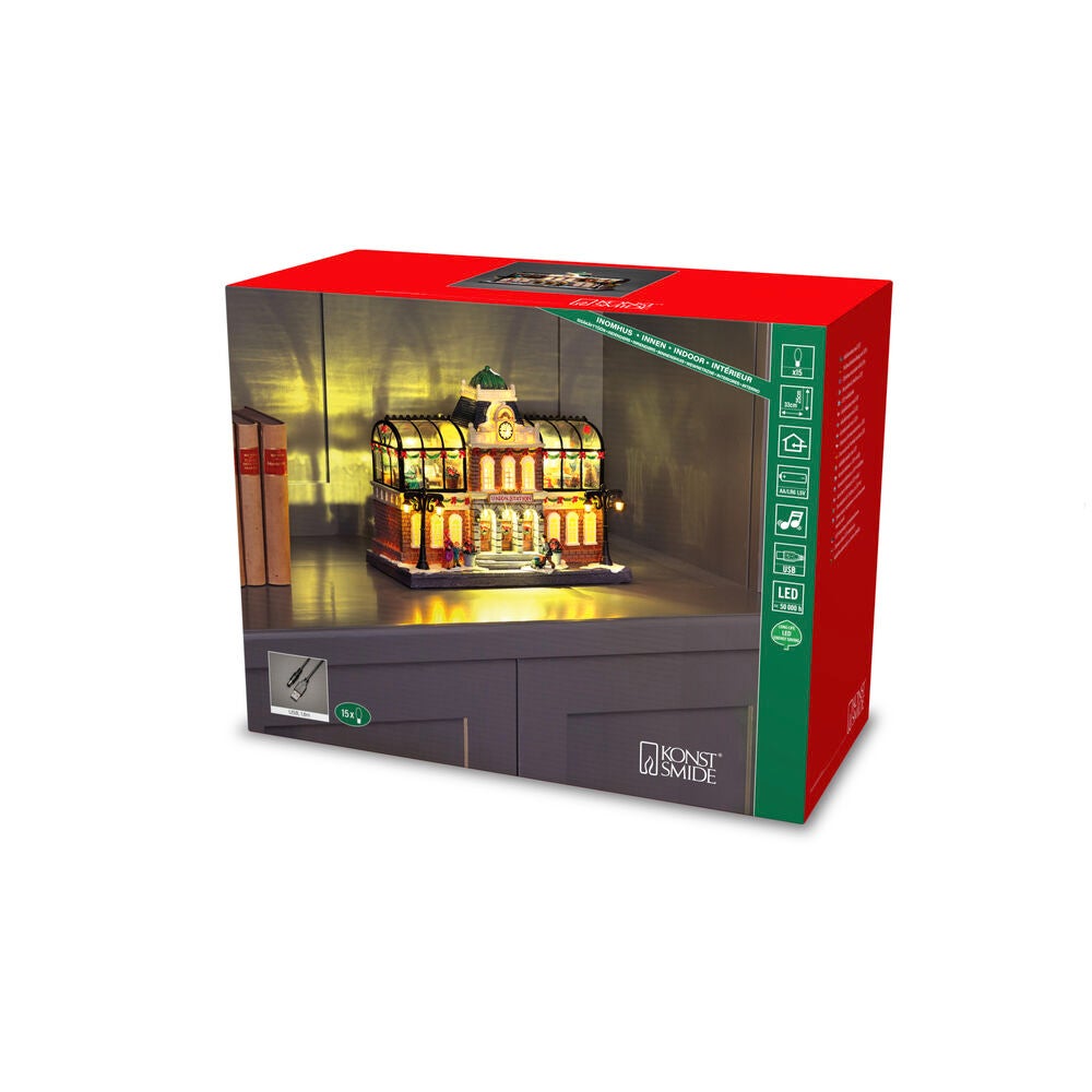 B/O Mekanisk juldekoration LED