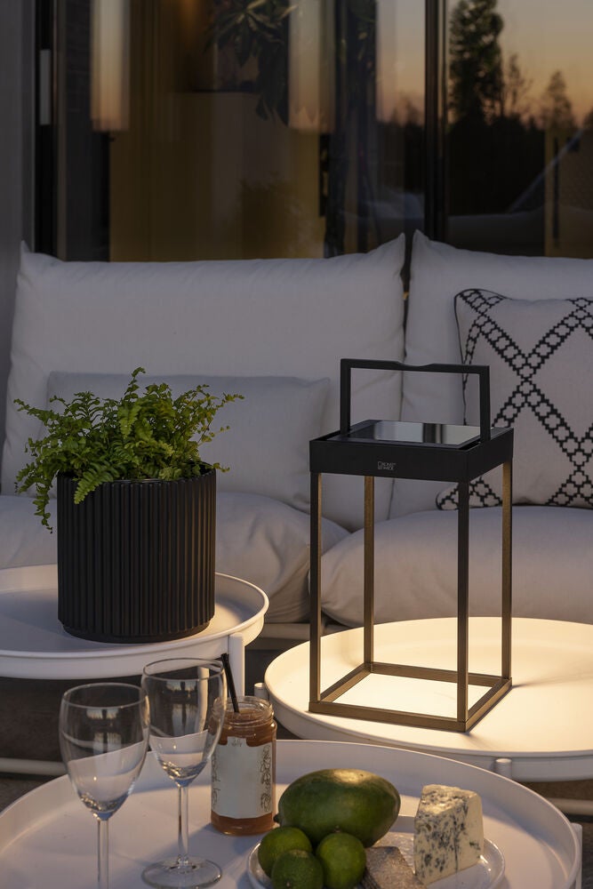 Portofino lanterna USB/sol vit