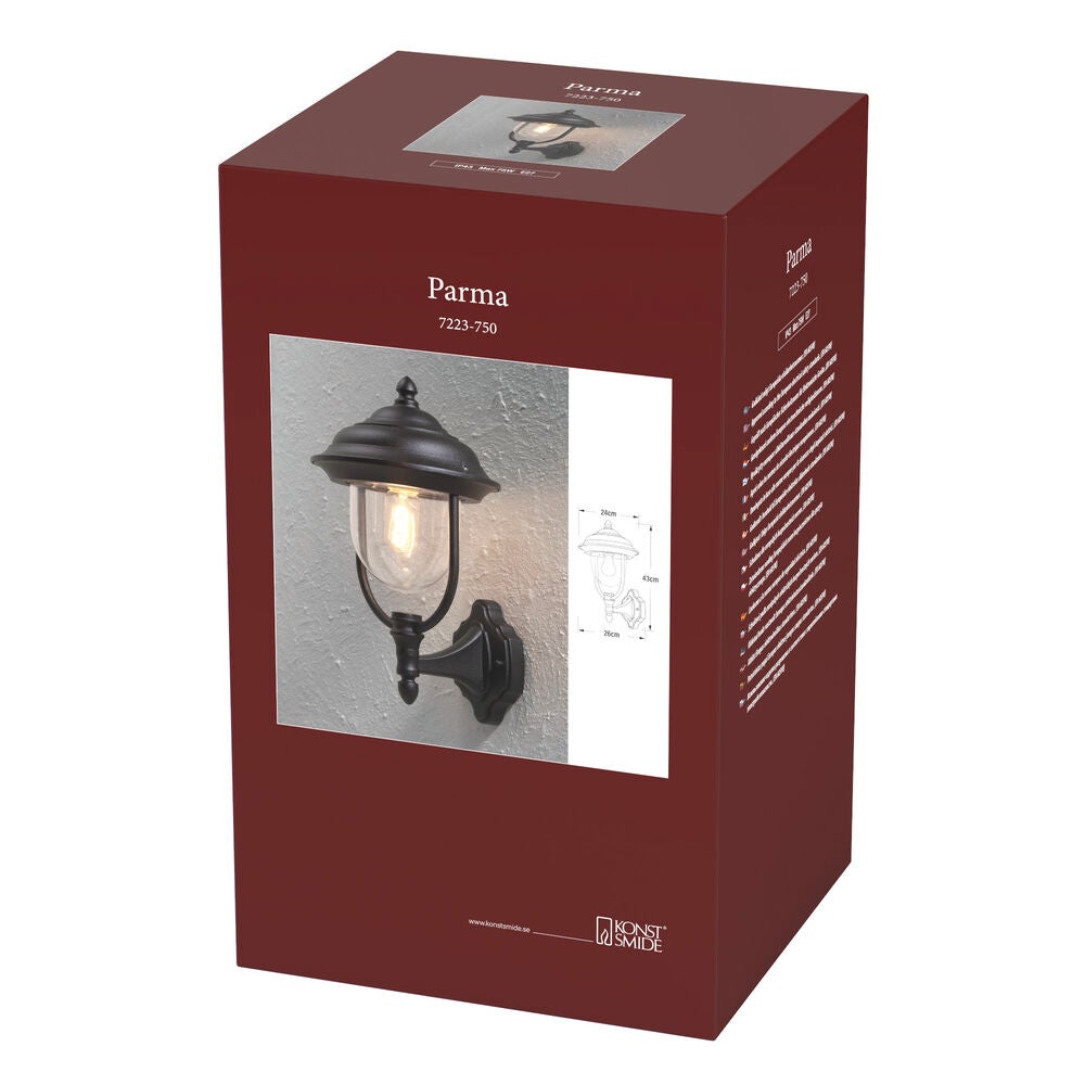 Parma Up Light Matt Black