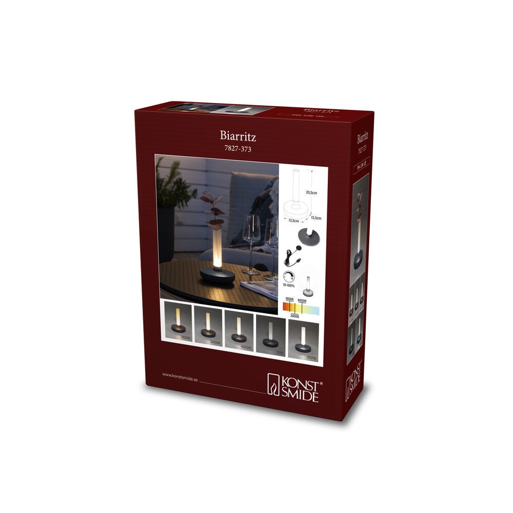 Biarritz USB-Tischv dunkelgrau