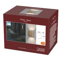 Chieri Wall 2x2 LED brass
