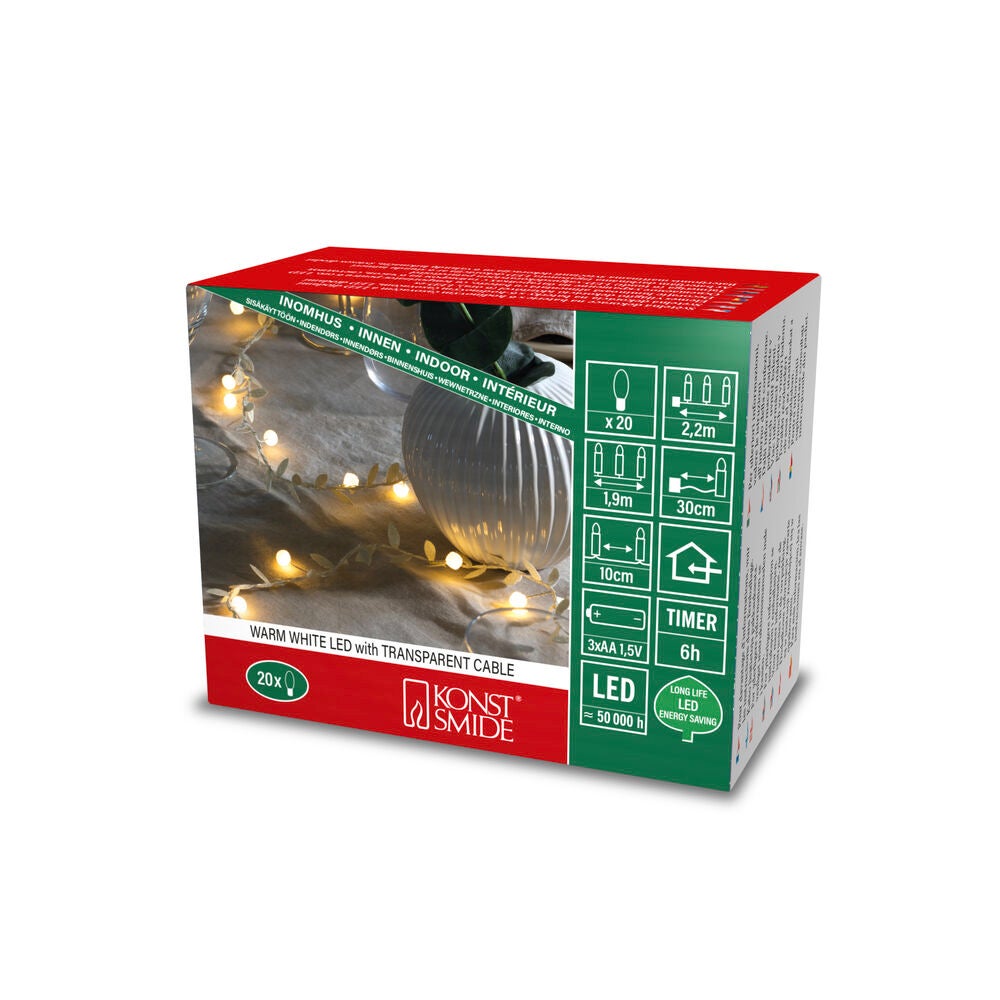 Light Set Gold Leaves 20 LED