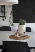 Ljus med glasdekoration LED