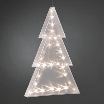 Plastic tree, star effect, LED