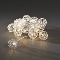 LED Dekokette, Aluminium-Draht