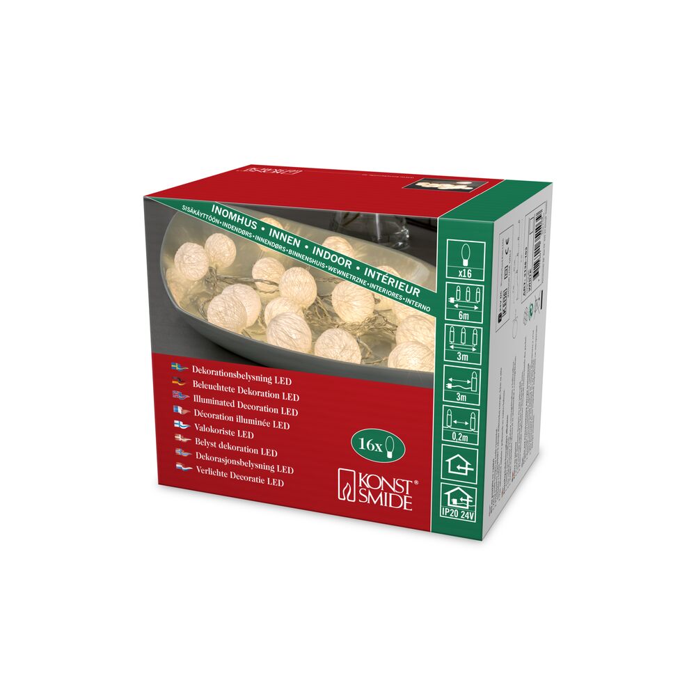 Slinga 16 garnbollar LED