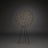 Rund metalldekoration 160 LED