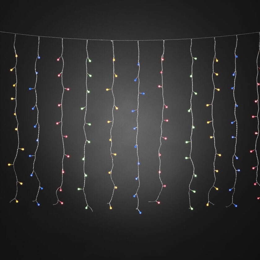 LED Lichtervorhang, mit bunten