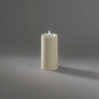 B/O Plastic LED candle outd.