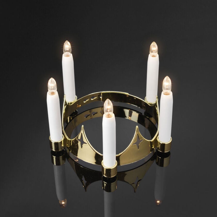 Gold Colour Lucia Crown
