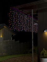 LED Lichtervorhang, mit bunten